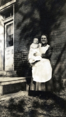  Esther Kreider holding unknown infant - probably Marlin.
